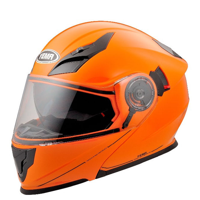 Custom Motorcycle Yellow Predator Motorcycle Helmet Predator