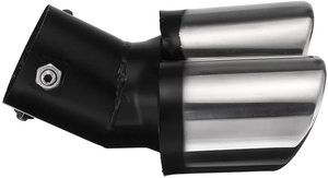 Silenciador <span class=keywords><strong>de</strong></span> tubo <span class=keywords><strong>de</strong></span> escape recto <span class=keywords><strong>de</strong></span> acero inoxidable para coche, <span class=keywords><strong>de</strong></span> un punto escape doble, producto <span class=keywords><strong>de</strong></span> fábrica - Product Image 2