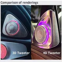 Tweeter rotatif 64 couleurs pour Mercedes Benz Classe S W222 2014-2020 |   Éclairage d'ambiance OEM synchronisé pour haut-parleur de montant A - Amélioration de l'audio