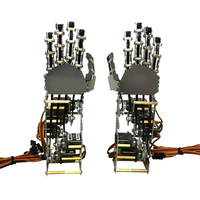 Main robotique bionique en métal à 5 degrés de liberté, 5 mini-servo-gripes pour robots humanoïdes