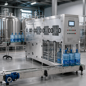 Machine de remplissage automatique <span class=keywords><strong>d</strong></span>'<span class=keywords><strong>eau</strong></span> minérale en fûts de <span class=keywords><strong>5</strong></span> gallons, ligne de production de lavage et de bouchage de bouteilles de 20 L pour l'<span class=keywords><strong>eau</strong></span> potable pure - Product Image 4