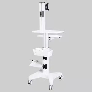 Aangepaste Medische Mobiele Computer Werkstation <span class=keywords><strong>Trolley</strong></span> Kar Voor Ziekenhuizen Met Monitor Mount - Product Image 4