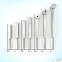 Ensemble de 7 diapasons DS06, thérapie sonore, guérison, équilibrage des chakras, alliage d'aluminium, fréquences, maillet, étui (marque OEM CN/GUA)