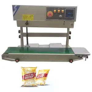 Automatic horizontal heat Bag sealing machine continuous band food and feed sealer machine