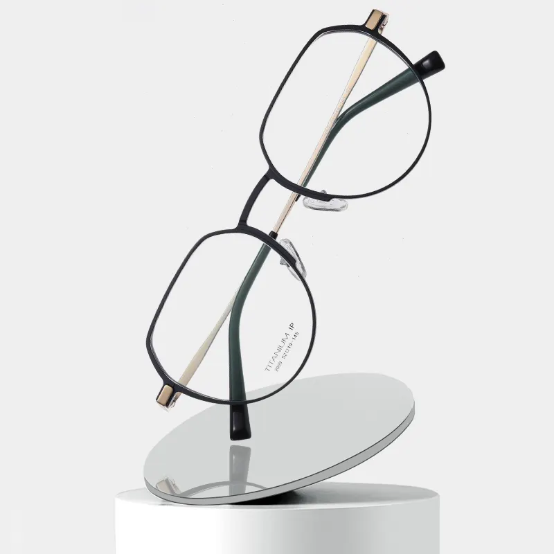 2022 Ultra Light Myopia AI&Mg Titanium Round Frame Optical Glasses For Men Ladies