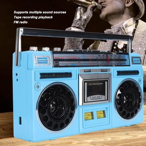 Boombox Portatile Retrò Stile Anni '<span class=keywords><strong>80</strong></span> con Lettore e Registratore di Cassette, Radio AM/FM, Supporto Ingresso SD/USB e Altoparlante Integrato - Product Image 3