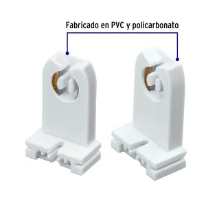 Scatola con 10 unità di borsa di 2 pz portalampada per LED e tubi fluorescenti, base G13 - Product Image 2