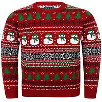 Pull en tricot de Noël drôle avec un renne au nez rouge, doux et chaud, pour femmes, tenue pour l'ambiance de la fête de Noël