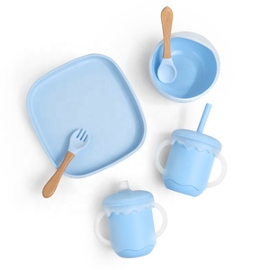 Juego de Vasos Antiderrames de Silicona Reutilizables Personalizados, Libres de BPA, para Bebés y Niños Pequeños, con Pajita para Beber, Vajilla Infantil - Product Image 4