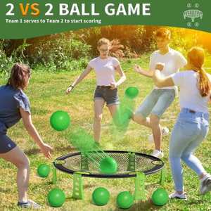 Nuevo Juguete de Exterior para Niños y Niñas, Juego Multijugador, Catapulta, Disco Grande de 90 cm de Diámetro, Equipado con 2 Pelotas - Product Image 6