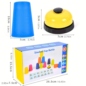 Đôi trận chiến cup xếp chồng thách thức nhựa đồ chơi giáo dục cho cha mẹ và con tương tác và mầm non tập trung Đào Tạo - Product Image 5