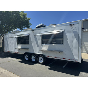 Venda quente Fast Food Trailer Street Mobile Kitchen Catering Trailer Reino Unido Totalmente Equipado Taco Food Trucks BBQ - Product Image 2