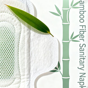 一次性大流竹纤维卫生巾天然生物卫生巾女性月经垫有翼<span class=keywords><strong>OEM</strong></span>品牌 - Product Image 3