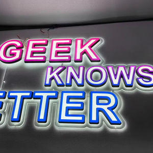 Custom Wall Side Hanging Board Circle Mounted Signboard Two Sides Led Light Box Sign for <b>Bar</b> Restaurant Store <b>Signs</b> - Product Image 1