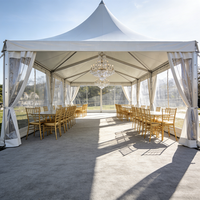 Tente Pagode Extérieure avec Toit Transparent, Carpa Transparente pour Fêtes et Événements