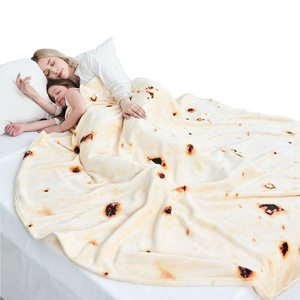 Burritos Tortilla Jeter Couverture Double Face Géant <span class=keywords><strong>Farine</strong></span> Nouveauté Jeté pour Votre Famille Doux et Confortable Flanelle Taco Couverture - Product Image 6