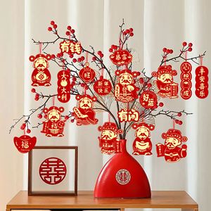 จี้ปีใหม่ 251 ชิ้น ของตกแต่งกระดาษสำหรับตกแต่งตรุษจีน ชุด 18 ชิ้น - Product Image 3