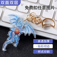 Breloques personnalisées en acrylique, couple romantique et amis proches, accessoires sur le thème de l'anime, pendentifs créatifs DIY, logo personnalisé