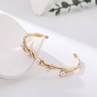 Pulseras y Brazaletes de Cadena con Dijes de Acero Inoxidable Chapado en Oro para Mujer, de Lujo, Modernos y Personalizados al por Mayor