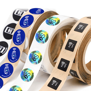 Mẫu miễn phí nhà máy giá không thấm nước vòng nhỏ RFID dán nhãn giấy lập trình 213 215 216 chip RFID NFC Tag Sticker - Product Image 3