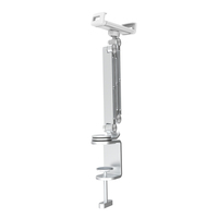 Support de bureau avec base rotative à 360°, bras long, support portable pour moniteur, support pour tablette compatible avec iPad, tablettes, iPhone
