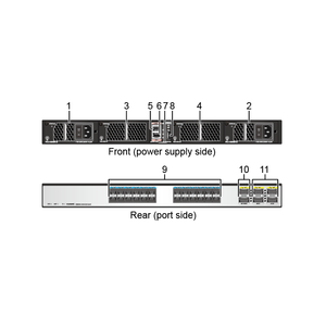 Conmutador de Red Ethernet CE6880-24S4Q2CQ-EI 02350SRC con 24 Puertos SFP+ de 10g, 4 Puertos QSFP+ de 40g y 2 Puertos QSFP28 de 100g - Product Image 1