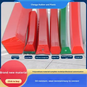 Sabuk V PU Poliuretan Tipe A/B/C/D/Y/Z/M Pola Lima Titik Sabuk Penggerak Transmisi Industri Sabuk Konveyor Nonstandar - Product Image 2