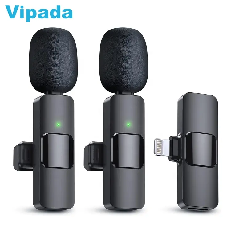 Best Wireless Lavalier Microphone Mobile Phone Vlog Video Recording Interview Broadcasting Lapel Microphones Wireless Mic