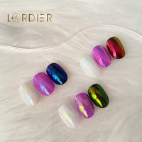 Nouveau Chrome licorne poudre à ongles super Aurora poudre à ongles Pigment