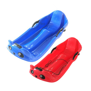 Toboggan d'hiver durable <span class=keywords><strong>en</strong></span> HDPE Binyu pour enfants, design léger, sangle de traction, freins à freinage, couleur Pantone personnalisée - Product Image 2