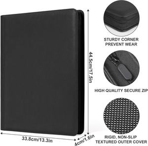 Carpeta para Tarjetas Deportivas <span class=keywords><strong>de</strong></span> 16 Bolsillos, Estuche <span class=keywords><strong>de</strong></span> Cuero para 1024 Tarjetas, para Fútbol, Pokémon, MTG2, Productos en Caja con Cubierta <span class=keywords><strong>de</strong></span> PU - Product Image 6