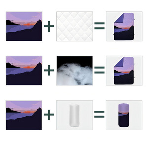 Custom Printed Camping <b>Blanket</b> Rectangular Waterproof Nylon Outdoor Picnic Mat All Seasons Multi Functional Quilted Design - Product Image 3