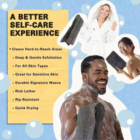 Serviette de bain exfoliante antibactérienne aux ions d'argent, tissu exfoliant japonais pour le corps pour hommes et femmes, bande exfoliante pour le dos
