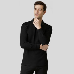 <span class=keywords><strong>Magliette</strong></span> Polo a Maniche Lunghe OEM per Uomo, 65% Cotone 35% Poliestere, <span class=keywords><strong>Stampa</strong></span> Logo Personalizzata <span class=keywords><strong>Professionale</strong></span> per Golf - Product Image 2