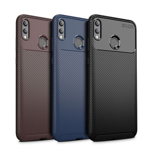 Silicone Business uomini d'affari fibra di carbonio Texture Business cassa del telefono cellulare per Huawei <span class=keywords><strong>Honor</strong></span> - Product Image 4