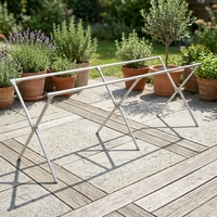 Table pliante moderne en aluminium, légère, résistante aux intempéries, pour jardin et terrasse, norme européenne, anti-corrosion, portable, pour loisirs en plein air