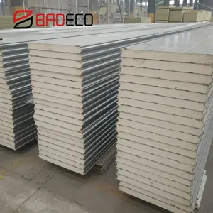 Geïsoleerde Eps Sandwich Dak/Wall Panel Kantoorgebouw Metalen Moderne Kleur Coating Voor Prefab Huis