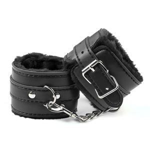 एसएम बुत चमड़े की आलीशान बंधन हथकड़ी कॉलर कोड़ा आंखों पर पट्टी चुप निपल क्लिप संयम सेट - Product Image 6