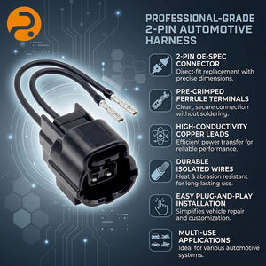 맞춤형 길이 2핀 방수 자동차 배선 하네스(차량 조명 및 산업용 센서용 잠금 커넥터 포함) - Product Image 6