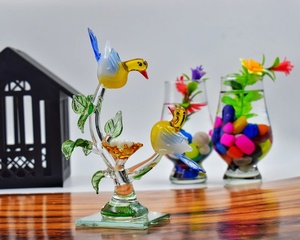 Handmade Colored Blown Glass Dome Animal Theme Home Decor Tiny Glass World Rajasthan World <b>Easter</b> Christmas Day Chinese New Year - Product Image 2