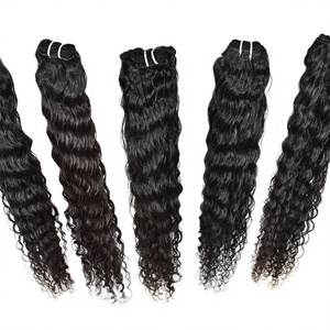 Cabello humano virgen indio negro sin procesar, rizado, de doble trama, sin químicos, para tejer, al por mayor - Product Image 5