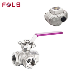 Válvula de Bola Roscada de 3 Vías WCB CF8 CF8M de Acero Inoxidable 316, 1000 WOG PN63, Estándar ASTM, Puerto NPT Tipo T/L con Base de Montaje - Product Image 2