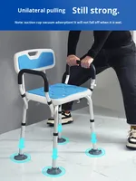 Chaise de douche en alliage d'aluminium Simplywalk 150 kg, multifonctionnelle, hôpital, femme enceinte, support de distributeur UKCA