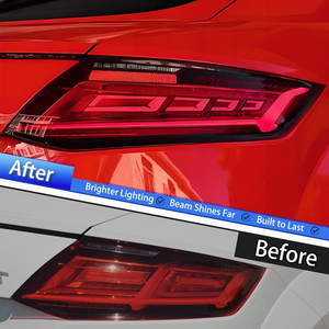 Feux arrière LED KGKB pour <span class=keywords><strong>Audi</strong></span> <span class=keywords><strong>TT</strong></span> <span class=keywords><strong>RS</strong></span> 8S 2015-2018, nouveau style, clignotants séquentiels améliorés, animation séquentielle, Plug & Play - Product Image 6