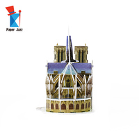 Puzzle 3d du bâtiment de renommée mondiale Notre Dame De Paris