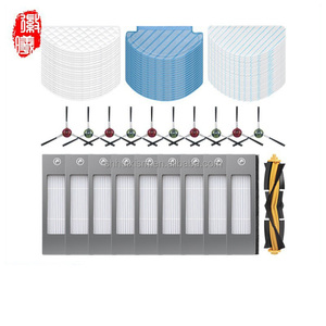 Pièces de rechange pour aspirateur robot, brosse principale, brosse latérale, filtre HEPA, sac à poussière, compatibles avec Ecovacs <span class=keywords><strong>OZMO</strong></span> <span class=keywords><strong>T8</strong></span>/ T9 <span class=keywords><strong>PRO</strong></span>/T9 AIVI - Product Image 1