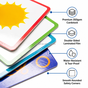 Set di 52 Carte Flash Bilingue Inglese-Cinese Premium per l'Apprendimento dei Bambini, <span class=keywords><strong>Giochi</strong></span> Educativi, Produzione Personalizzata all'Ingrosso - Product Image 3