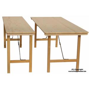 Tavolo pieghevole in legno da 150, 200 o 220 cm - Product Image 1