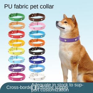 Großhandel verstellbare PU <span class=keywords><strong>Cat</strong></span> <span class=keywords><strong>Orange</strong></span> Pet Hunde halsband - Product Image 3