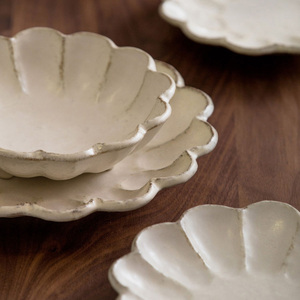 Nhật Bản nhập khẩu kaneko kohyo rinka gốm hộ gia đình Nhật Bản đơn giản gốm tấm bộ đồ ăn - Product Image 3